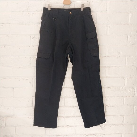 5.11 Tactical Pants Mens 32x30 Fits 29x28 Blue Cargo Ripstop Utility Work - Picture 1 of 10